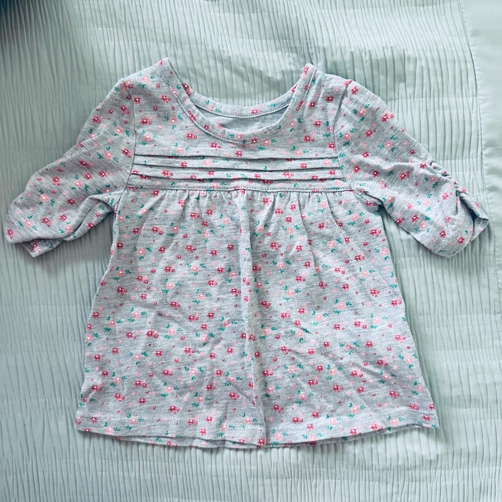 Peanut & Ollie Floral Long-Sleeve Top / 6-9M